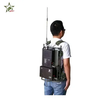 Gözetim Ekipmanları 10km Kablosuz Verici Ve Alıcı Manpack Radyo iletişim anten dinleme Cihazı Casus