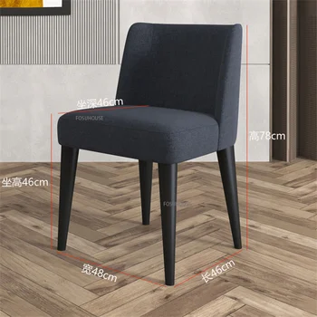 Iskandinav katı ahşap yemek sandalyeleri için mutfak mobilyası ev ışık lüks soyunma sandalye yatak odası basit arkalığı yemek sandalyesi CN