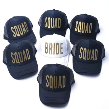 GELİN KADRO Şapka Snapback Kapaklar Hip Hop Markalı Beyzbol file şapka Düğün Parti Siyah Mektup Adam Ayarlanabilir Kadın Nakış Şapkalar