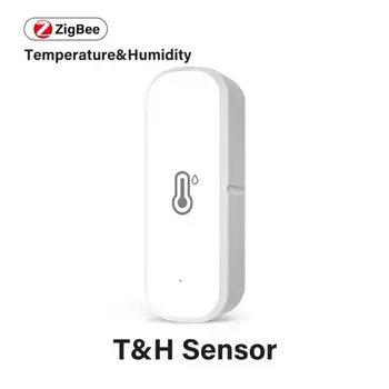 Akülü Ses Kontrolü Higrometre Termometre Alexa Google Ev İle Çalışmak Tuya Wifi Sıcaklık Nem Sensörü Taşınabilir
