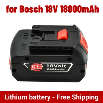 Orijinal 18V 18000mah şarj edilebilir lityum-iyon pil için Bosch 18V yedek Pil yedek parça taşınabilir BAT609 gösterge ışığı