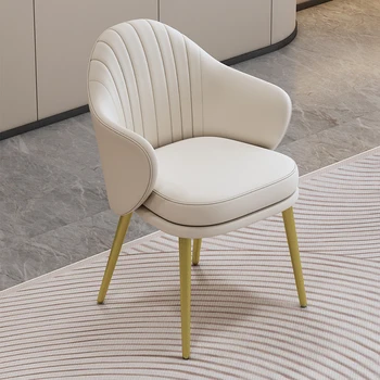 Dışkı İskandinav Şezlong Accent Oturma Lüks Beyaz Taht Sandalyeler Tasarımcı Vanity Sillon Dormitorio Ev Dekorasyon WXH30XP