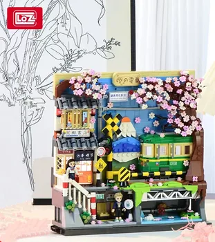 LOZ Sevimli Kaplan Aşağı Dağ Mini Yapı Taşı DIY Ayçiçeği Ev Dekorasyon Boyama Oyuncak Çocuk Kız Tatil Hediyeler