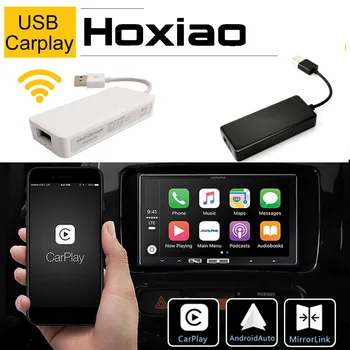 Hoxıao Apple USB Bağlantı CarPlay Dongle için Android Araba Navigasyon Radyo Çalar IOS Apple Telefon Otomatik USB Akıllı Bağlantı Siyah Beyaz