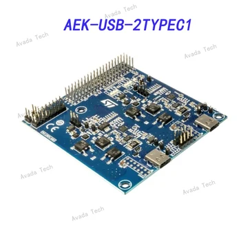 AEK-USB-2TYPEC1 Arayüzü Geliştirme Araçları USB Tip-C ve Güç Teslimat çift bağlantı noktalı arayüz kartı automotivegrade STUSB17