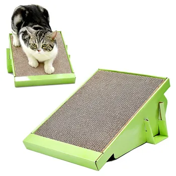 Oluklu Kağıt Kedi tırmalama panosu Scratcher Yavru Pet Taşlama Pençe Oyuncaklar Kediler Tırmalama Ağacı Tırmanma Çerçeve Kedi Mobilya
