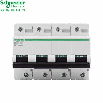 Schneider electric Yüksek güç Devre Kesici C120H 4 p C tipi 63A 80A 100A 125A 10kA A9N19803 /11/19/27