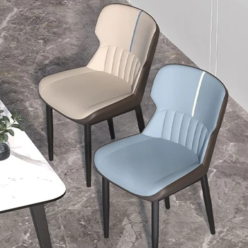 Lüks yemek sandalyeleri Modern Deri Tasarım Nordic Sandalye Mutfak Zemin ofis Makyaj bahçe yatak odası açık restoran mobilyası