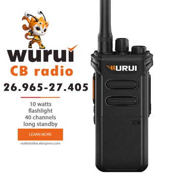 Wuruı CB27 cb walkie talkie 27mhz iki yönlü telsiz Taşınabilir uzun menzilli Amatör kullanışlı profesyonel hf mesafesi 100km amatör radyolar