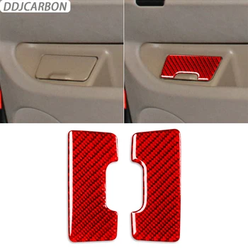 Karbon Fiber Arka Kapı Paneli Her İki Tarafta saklama kutusu Dekoratif Kapak Araba İç Aksesuarları Sticker BMW İçin X5 E53 2000-2006