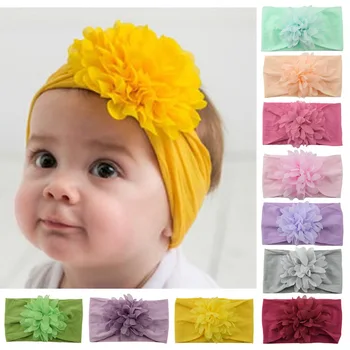 Bebek saç aksesuarları Naylon Headdress çocuk saç bandı Bebek Yumuşak saç bandı Kafa Bandı Bebek aksesuarları Bebek Kafa Bandı