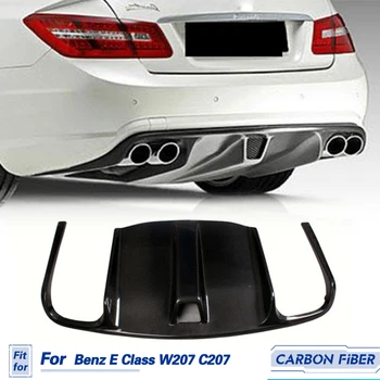 Araba Arka Tampon Difüzör Karbon Fiber Mercedes Benz E Sınıfı İçin W207 C207 E63 AMG Coupe Cabrio 2009-2012 Arka Difüzör FRP