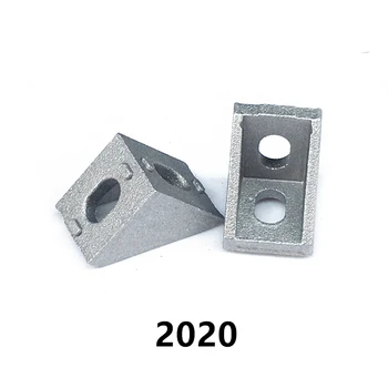 10/20 Adet 2020 Köşe Montaj Açısı Alüminyum 17x20x20 Konnektör Braketi Raptiye 3D Yazıcılar CNC Yönlendiriciler Endüstriyel Profil