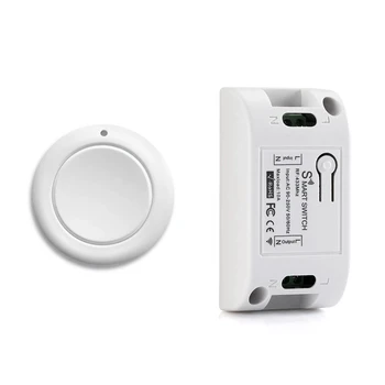 Akıllı Ev Kablosuz ışık anahtarı RF 433 MHz Uzaktan Kumanda AC 110V 220V Alıcı Basma Düğmesi Yatak Odası Tavan Lambası Anahtarı