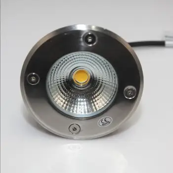 Yüksek güç 12 W 15 W COB LED yeraltı ışık su geçirmez çapı 100mm, açık çim lambası AC85-265V / DC12V, CE, RoHS ücretsiz kargo