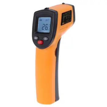 Dijital gm320 Lazer Kızılötesi Termometre-50 ~ 380 Derece Sıcaklık Ölçüm Tabancası LCD Endüstriyel Pirometre Sıcaklık ölçer
