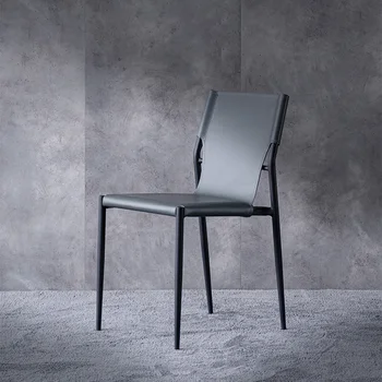 Iskandinav Lüks Yemek 2 Sandalye Mutfak Yumuşak Arkalığı Makyaj Eyer deri sandalye Modern Restoran Mobilya mobilya GY50DC