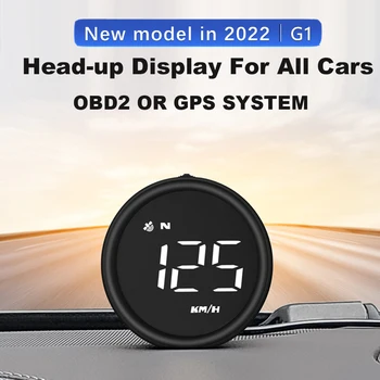 G1 GPS / OBD2 HUD Head Up Display Oto Elektroniği Projektör Ekran Dijital Araba Kilometre Hız Cam On-board Tüm Araba İçin