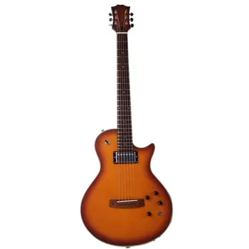sessiz elektrik akustik gitar taşınabilir dahili etkisi reverb gecikme ıçinde sunburst ladin üst guitare guiter guitarra gitar