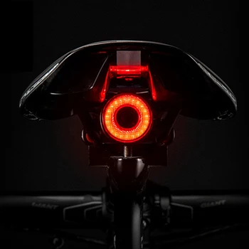 Bisiklet ışık Akıllı Arka Lambası USB LED Akıllı Sensör IPX6 Su Geçirmez Fren Algılama Bisiklet Kuyruk İşık Sense Arka Aksesuar Herhangi Bir Bisiklet Uyar