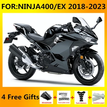 YENİ ABS Motosiklet Kaporta kiti İçin fit Ninja400 EX400 EX Ninja 400 2018 2019 2020 2021 2022 2023 tam fairing seti siyah