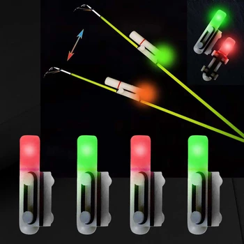 1/2 Adet balıkçılık elektronik çubuk ucu ışık çubuğu ışık LED renk değiştiren şamandıra mücadele indüksiyon balıkçılık balık Bite alarmları ışık