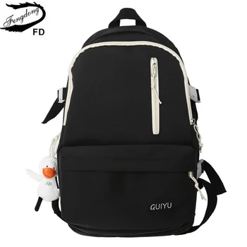 lise sırt çantası siyah kadınlar için okul çantaları sırt çantası kadın büyük seyahat sırt çantası koleji öğrenci laptop sırt çantası