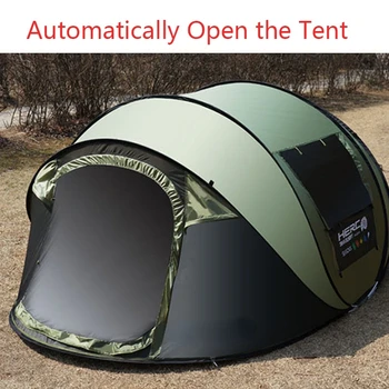 2022 Yeni Süper Otomatik 4-5 Kişi kolay kurulan çadır Ultralarge plaj çadırı Büyük Gazebo Güneş Barınak Tente Kamp