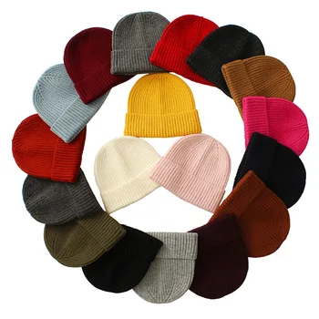 Unisex Kış örgü şapkalar Kadınlar İçin Skullies Kap Erkekler Bere Şapka Düz Renk Kapaklar Rahat Kasketleri Kadınlar İçin İsıtıcı Bonnet Kırmızı Şapka
