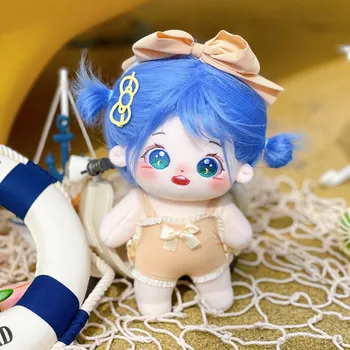 20cm IDol Bebek Anime Peluş Yıldız Bebek Sevimli Doldurulmuş Şekil Oyuncaklar Pamuk Bebek Bebek Peluş Oyuncaklar Hayranları Kore Kpop EXO Idol Hediye