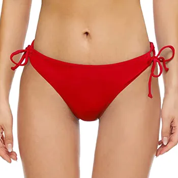 Seksi Mayo Klasik Kesim Dipleri Kadın Külot Bikini Alt Yan Bağları Brezilyalı Tanga Mayo Kısa Yüzmek Mayo Biquini
