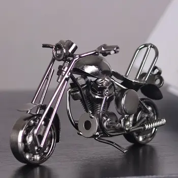 Yaratıcı El Sanatları Metal Motosiklet Modeli Mini Motorlu Araçlar Diecast Metal Çocuk Oyuncakları En Iyi Koleksiyon Hediyeler Modeli Yapı Kitleri