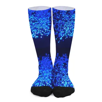 Fiber Optik Mavi Çorap çorap bayan Erkek çorapları erkekler için komik çoraplar