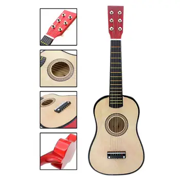 Akustik Gitar Pratik Enstrüman Oyuncak Gitar Anti-korozyon Oyuncak Gitar Eğlence Çocuk Gitar için Parti