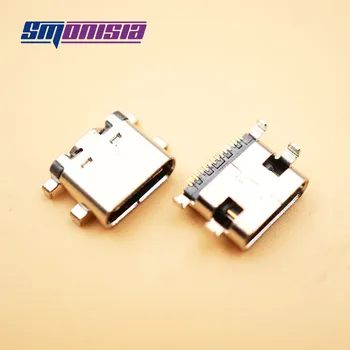 Smonisia 10 adet USB 3.1 Dişi Konnektör 1.6 mm Tip-C Ağır Plaka 4Pins Soket