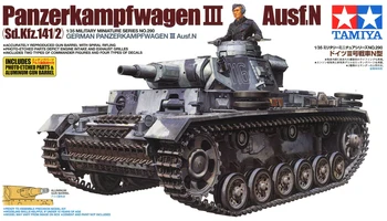 Tamiya 35290 1/35 Tank Modeli Kiti Alman Panzerkampfwagen Pz.kpfw.III Ausf.N