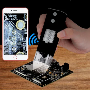 WıFı Kablosuz USB Dijital Mikroskop LED 2MP 1000X Elektronik Mikroskop yakınlaştırma kamerası Büyüteç Araçları iPhone Böcek ZM56