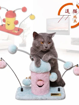 Kedi tırmanma çerçeve alay kedi oyuncak bahar asılı top robot pet kedi yavrusu