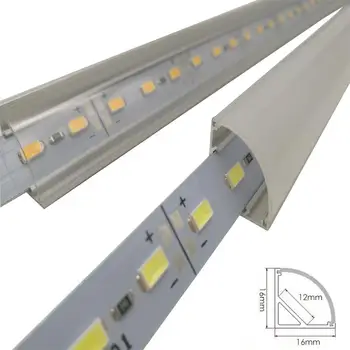 10 ADET Duvar köşe LED bar ışığı DC 12V 50cm SMD 5730 sabit LED şerit ışık 45 Derece köşe Mutfak Dolap Altı