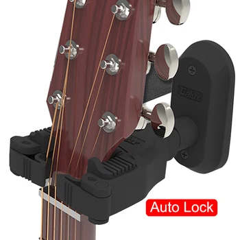 Gitar Duvar Montaj Askı Tutucu Kaleci Kanca Standı Otomatik Kilit Sistemi Elektrik Akustik Gitar Bas Dize Enstrüman Parçaları