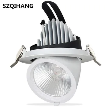 Yüksek güç COB LED downlight 12 W 20 W 30 W 40 W ayarlanabilir 360 topak tavan Fil gövde downlight AC85-265V Ev aydınlatma