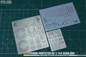 ıçin HG 1/144 Shenlong AW9 MADWORKS S43 Metal Detay Parçaları Kazınmış sac setleri Su Çıkartması Cep Takım Elbise Kanat AC XXXG-01S Chang Wufei