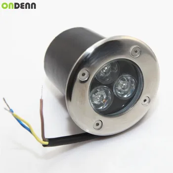 3x2 W LED yeraltı ışık AC85-265V/DC12V IP65 zemin ışıkları açık bahçe lambası sıcak / soğuk beyaz CE RoHS