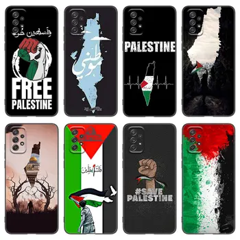 Filistin Haritası Arapça Telefon Kılıfı İçin Samsung Galaxy A13 A22 A32 4G A53 A73 5G A21 A30 A50 A52 S A12 A23 A31 A33 A51 A70 A71 A72
