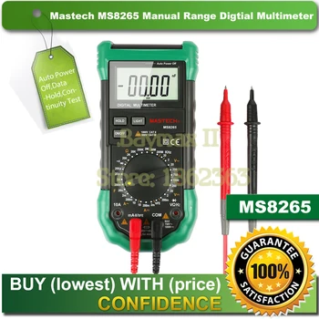 Mastech MS8265 Manuel Aralığı Dijital Multimetre AC/DC Gerilim Akım Testi ile Ohm Kapasite Frekans Ölçümü