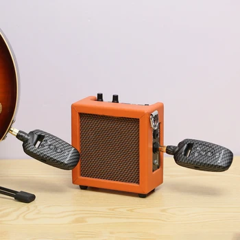 Taşınabilir UHF Kablosuz Gitar Verici ve Alıcı Seti 50M İletim Aralığı Ses Kablosuz Sistemi Gitar Keman