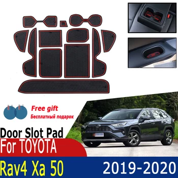 Araba Kaymaz Kauçuk Fincan Yastık Kapı Oluk Mat Toyota RAV4 XA50 RAV 4 Paspaslar 50 MK5 2020 2019 Aksesuarları Mat Telefon İçin