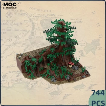 Film Serisi Moc Yapı Taşları Ortaçağ Kez Arboreal Orman Modeli Teknoloji Tuğla DIY Kale StreetView çocuk oyuncağı