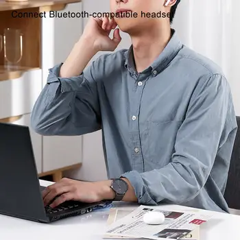 USB Bluetooth 5.1 Dongle Adaptörü PC Hoparlör Kablosuz Fare Klavye Müzik Ses Alıcısı Verici Bluetooth