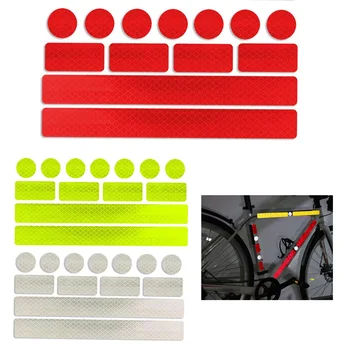 3 Adet PVC Yansıtıcı Çıkartmalar Reflektör yansıtıcı bant 3 Set Reflektörler Bisiklet Motosiklet Kamyon Aksesuarları